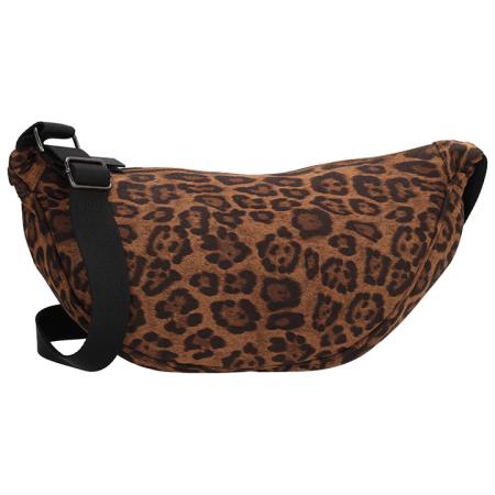 Beagles Puffer Moon Bag L Calvia Leopard