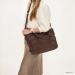 Zebra Trends Puffer Shopper/Schoudertas Elske Donker Bruin