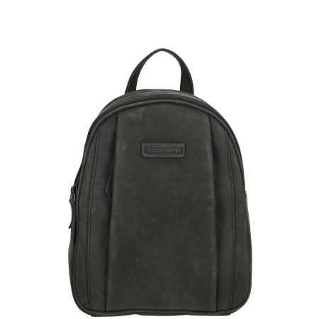 Enrico Benetti Leren Rugzak Genua Zwart