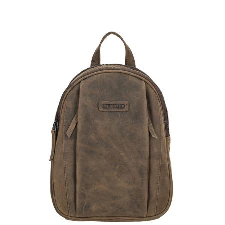 Enrico Benetti Leren Rugzak Genua Bruin