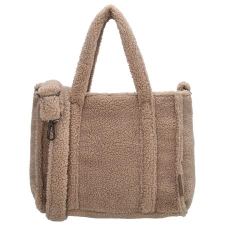 Beagles Fluffy Teddy Handtas/Schoudertas Lugo Taupe