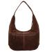 Hide & Stitches Suède Shopper/Buideltas Brazos Donker Bruin