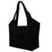 Hide & Stitches Suède Shopper/Handtas Brazos Zwart