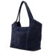 Hide & Stitches Suède Shopper/Handtas Brazos Navy