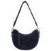 Hide & Stitches Suède Moon Bag Schoudertas Brazos Navy