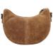 Hide & Stitches Suède Moon Bag Schoudertas Brazos Camel