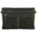 Hide & Stitches Suède Clutch/Schoudertas Brazos Olijf