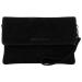 Hide & Stitches Suède Clutch/Schoudertas Brazos Zwart