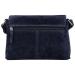 Hide & Stitches Suède Schoudertas met Overslag Brazos Navy