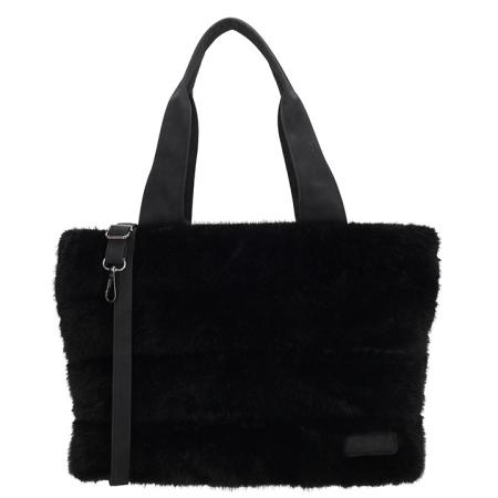 Zebra Trends Bont Shopper/Schoudertas Emma Zwart