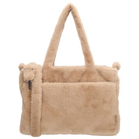 Beagles Faux Fur Handtas/Schoudertas Barakaldo Zand