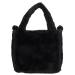 Beagles Faux Fur Schoudertasje Mini Barakaldo Zwart