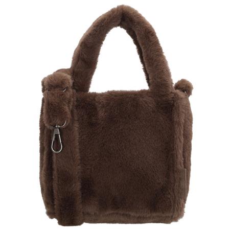 Beagles Faux Fur Schoudertasje Mini Barakaldo Mocha