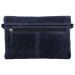Hide & Stitches Suède Clutch/Schoudertas Brazos Navy