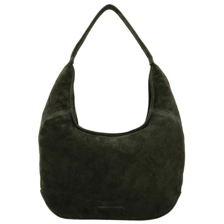 Hide & Stitches Suède Shopper/Buideltas Brazos Olijf