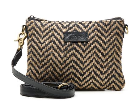 Chabo Bags Romio Jaquard Crossbody Clutch/Schoudertas Zwart