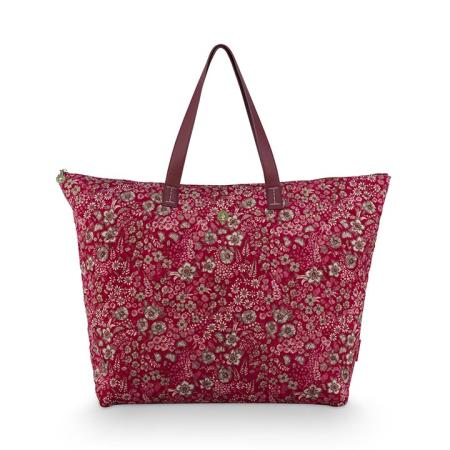 Pip Studio Tilda Tote Bag Large Quilted Daisy Dreams Red