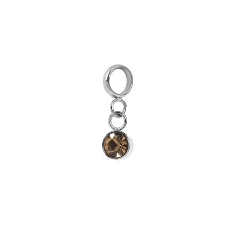 iXXXi Connect Bedel Stone Smoked Topaz | Zilver