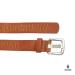 Boodz Leren Gleufjes Riem 3 cm Cognac