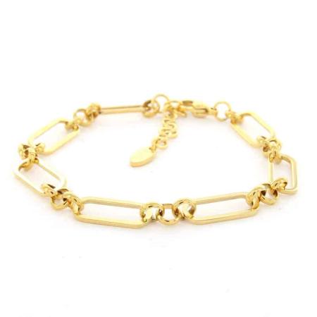Kalli Schakel Armband Anker Goud | 2619