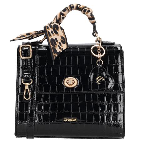 Charm London Handtas/Schoudertas Knightsbridge Zwart
