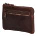Hide & Stitches Sleuteletui met 4 Creditcardvakjes Japura Donker Bruin