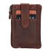 Hide & Stitches Sleuteletui met 4 Creditcardvakjes Japura Donker Bruin