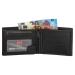 Hide & Stitches Lage Billfold RFID Japura Zwart