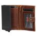 Hide & Stitches Portemonnee met Safety Wallet RFID Japura Cognac