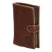 Hide & Stitches Portemonnee met Safety Wallet RFID Japura Cognac