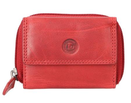 Leather Design Mini Wallet Portemonnee RFID Rood