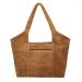 Hide & Stitches Suède Shopper/Handtas Brazos Camel