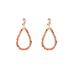 Day&Eve Hang Oorbellen Open Drop Topaz | Goud