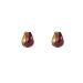 Day&Eve Creolen Drop Burgundy | Goud