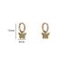 Day&Eve Creolen Butterfly | Goud