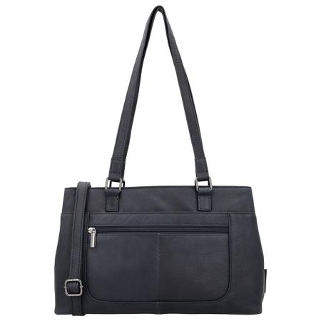 Beagles Leather Handtas/Schoudertas Benidorm Navy