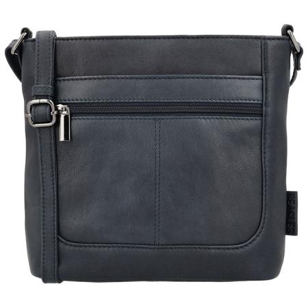 Beagles Leather Schoudertas Benidorm Navy