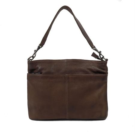 Bear Design Schoudertas / Handtas Callisto-Pelle Donker Bruin