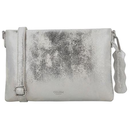 Charm London Schoudertas South Hill Metallic Zilver