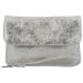 Charm London Schoudertas/Clutch South Hill Metallic Zilver
