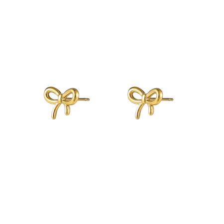 Day&Eve Oorbellen Bow Tie Stud | Goud