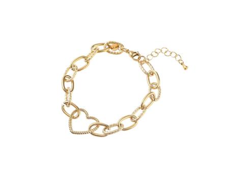 Day&Eve Armband Chunky Heart Link Goud