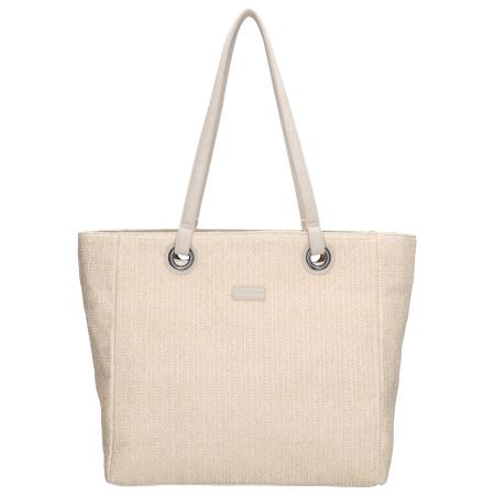 Beagles Rieten Shopper/Schoudertas Formentera Cream