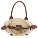 Charm London Handtas / Schoudertas Buckingham Stippen Wit-Taupe