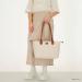 Charm London Handtas / Schoudertas Buckingham Stippen Wit-Taupe