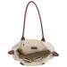 Charm London Handtas / Schoudertas Buckingham Stippen Wit-Taupe