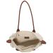 Charm London Handtas / Schoudertas Buckingham Stippen Wit-Taupe