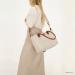 Charm London Handtas / Schoudertas Buckingham Stippen Wit-Taupe