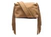 Chabo Bags Schoudertasje Small Suede Stormy Fringes Zand