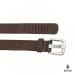 Boodz Leren Gleufjes Riem 3 cm Bruin